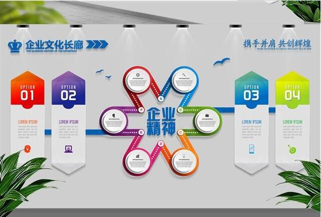 北京卓众出版有限公司文化墙创意设计图