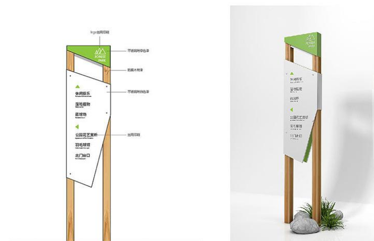 景区公园导视系统 路标指示牌导向牌指路牌标识标牌