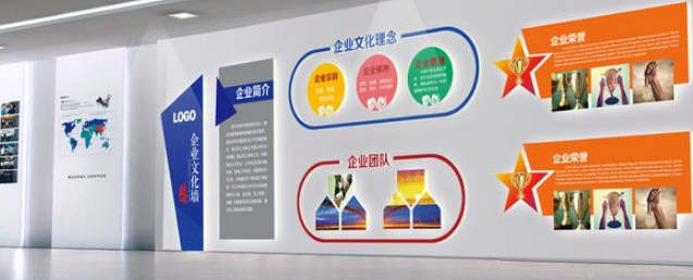 互联网公司企业文化墙设计图