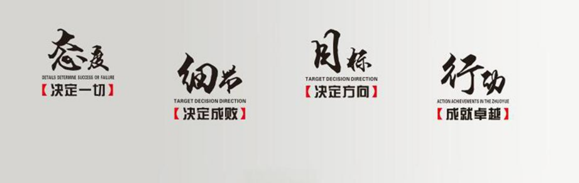 公司企业激励员工自勉励志墙贴办公室文化墙