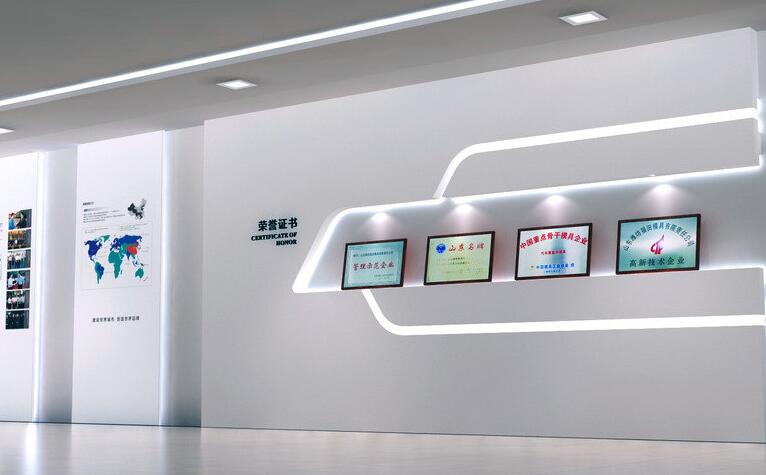 科技公司文化墙制作效果图