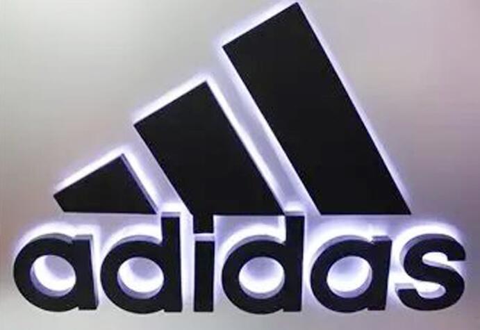 adidas水晶背打发光字效果图