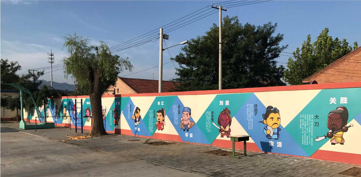 红星小学校园文化墙彩绘效果图-北京飓马文化墙设计